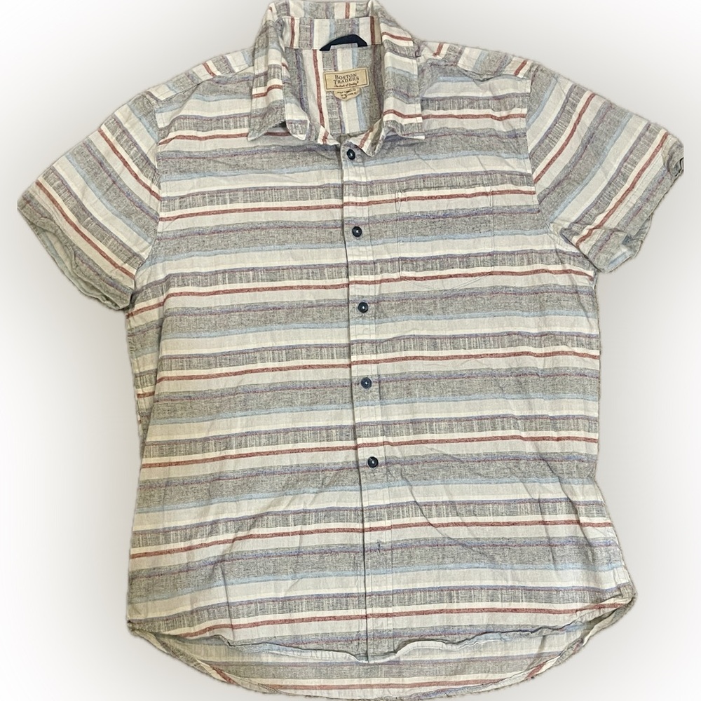Boston Traders Button Down Short Sleeve Shirt | Size L